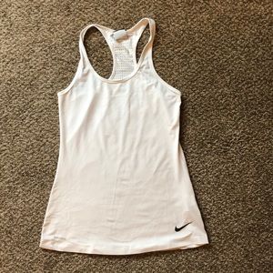 White Nike tank top. Size small